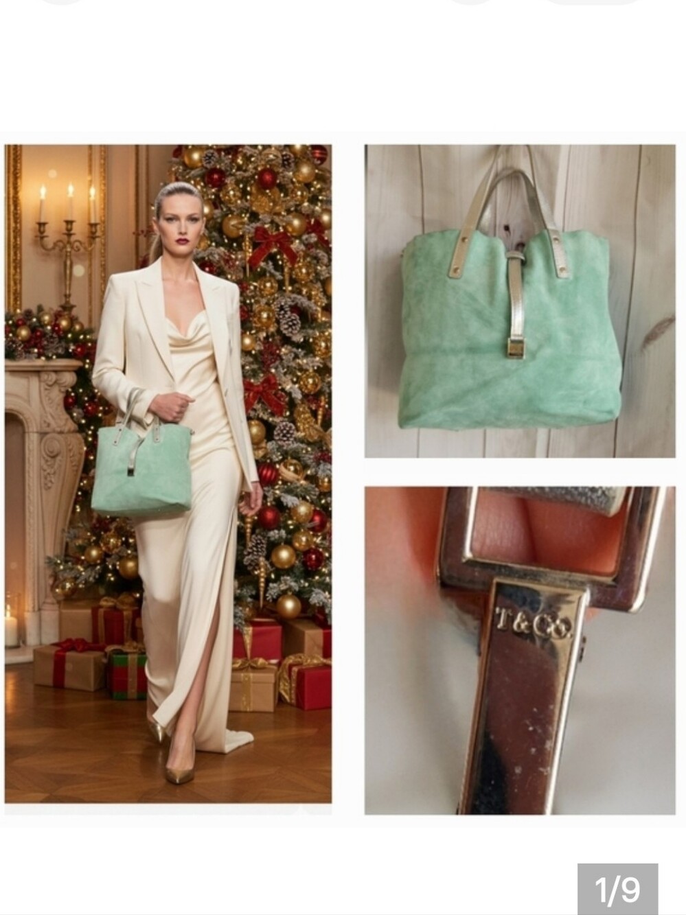 Tiffany & Co. Suede Reversible Tote with Pouch